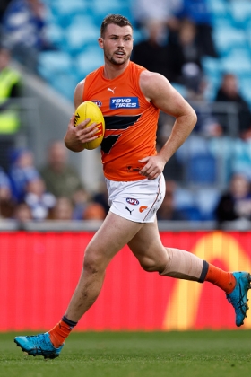 Kieren Briggs is not in the A tier of AFL ruckman, even though he is capable of big numbers on his day. GWS is a side not predicated on stoppage scores, with their fame based on the tsunami plays rebounding from half back. Briggs would not be on big coin, and you need those sort of players in your best 23 to leave cap room for the stars. His role is to not get beaten too badly, especially around the ground. His opponent today in Marc Pittonet is a better tap ruckman than him, and he will earn his pay packet if he can prevent a big run on of Blue goals from the centre.