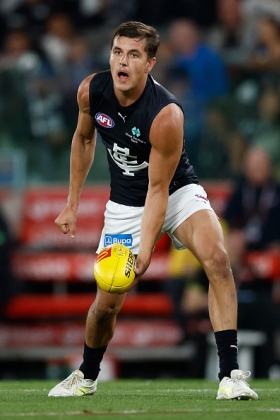 Wade Derksen has played full back during the absence of Jacob Weitering, and is unquestionably way behind him on the depth chart. His previous career at GWS showed he had the versatility to play other positions befitting his tall stature, having led the goalkicking for their reserves in 2023. Carlton already have a couple of swingmen up forward as it is, so if he is to break back into the senior side once Weitering returns he will probably have to wait for another injury. For now, his main role is to halve as many contests as he can manage against better players.