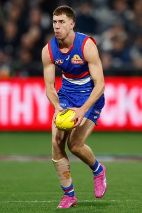 Jordan Croft is part of a Western Bulldogs list that has undergone some unforced changes in recent years, particularly the loss of Jamarra Ugle-Hagan who was supposed to hold down centre half forward for 200 games or more. With Marra exported to the Gold Coast and Sam Darcy out for the season, it is Croft who has lined up in the most difficult position on the ground, with some relief ruck work as the Bullies have also been undermanned in that area at times this year. He has not shown many signs of being more than a depth player, but he has time to build a reputation.