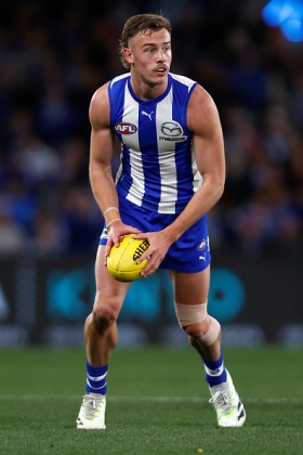 Josh Goater has struggled mightily with leg problems in his time at North Melbourne, variously injuring an MCL, hamstring, calf and Achilles. He has returned to the senior side in recent weeks playing a half back interceptor role, one that the Kangaroos tried to slot Griffin Logue into but failed to make work. He is just tall enough to play key position but not nearly bulky enough of frame, so his best work is done floating in front of packs rather than wrestling with opponents. He has the rest of this season to prove he can contribute in that potentially lucrative role.