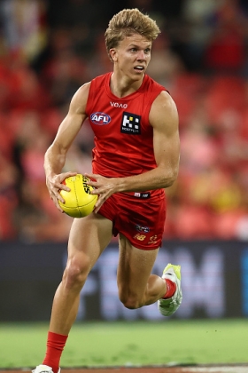 Zeke Uwland has played all but two games on the wing for Gold Coast this year, bucking the modern trend of taller wingmen. He may only be getting picked due to Lachie Weller's struggles with injury, although Sam Clohesy had been playing VFL before his senior return this week so the younger Uwland is not that low on the depth chart. He has played his role without having much impact on games, watching as the rest of the team rises and sets over the course of the season like the Suns always seem to do. A solid fantasy cash accumulator, probably sold by now.