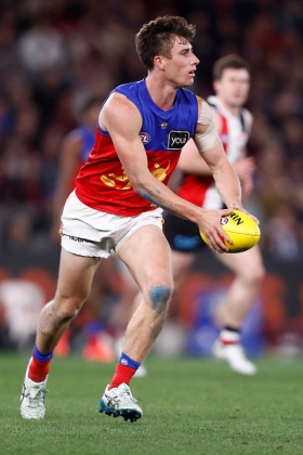 Noah Answerth is now the preferred back pocket lockdown defender at the Brisbane Lions, after the departure in the off season of Brandon Starcevich. He kept Nick Watson goalless last week, no mean feat this season, and that is the calibre of opponent he faces every week. That role can be highly dependent on events upfield, as pressure on delivery inside 50 is a big determinant of whether he can get in position to prevent crumbing scores. His position in the team is not predicated on rebound statistics, which means he's not much of a fantasy player.