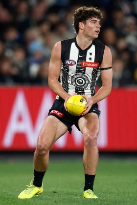 Sam Swadling earned a Rising Star nomination and was arguably best on ground last week, including the last-second play to deny Dylan Moore a point to break the scoreboard deadlock. His role has started in the front six in his debut season, but his best work has come between the arcs as he auditions for the high half forward role that has become so topical in today's top-level football structures. Following in the footsteps of Murphy Reid and Zac Taylor, he is looking like a 200-game player as Collingwood searches for their next team to challenge for top six.
